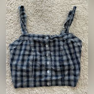Plaid crop top